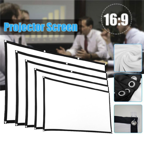 Tela de Projeção para Home Theater, Branca, Dobrável, Anti-Rugas (72 polegadas) 2