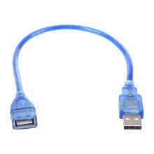 Korte USB 2.0 A-vrouwelijk naar A-stekker verlengkabel