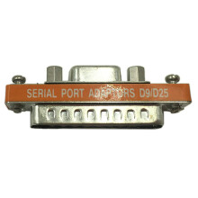 DB9 hona till DB25 hane mini seriellport kabeladapter könsändare