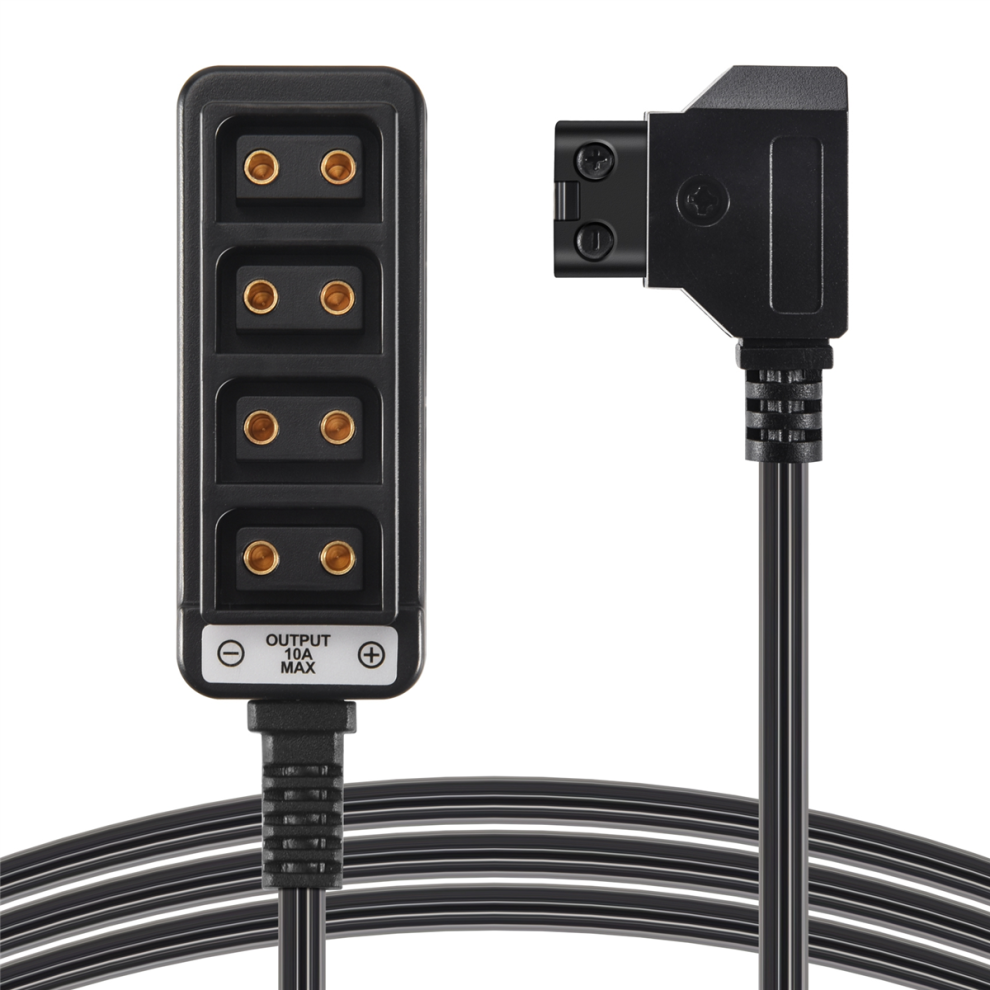 Male D-Tap B Type Power Dtap Tap To 4 Female P-Tap Electric Splitter 4851792436326