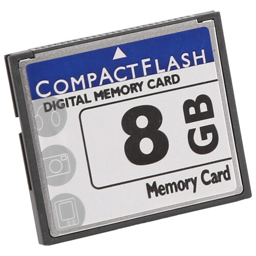 Scheda di memoria CompactFlash professionale da 8 GB (bianca e blu)