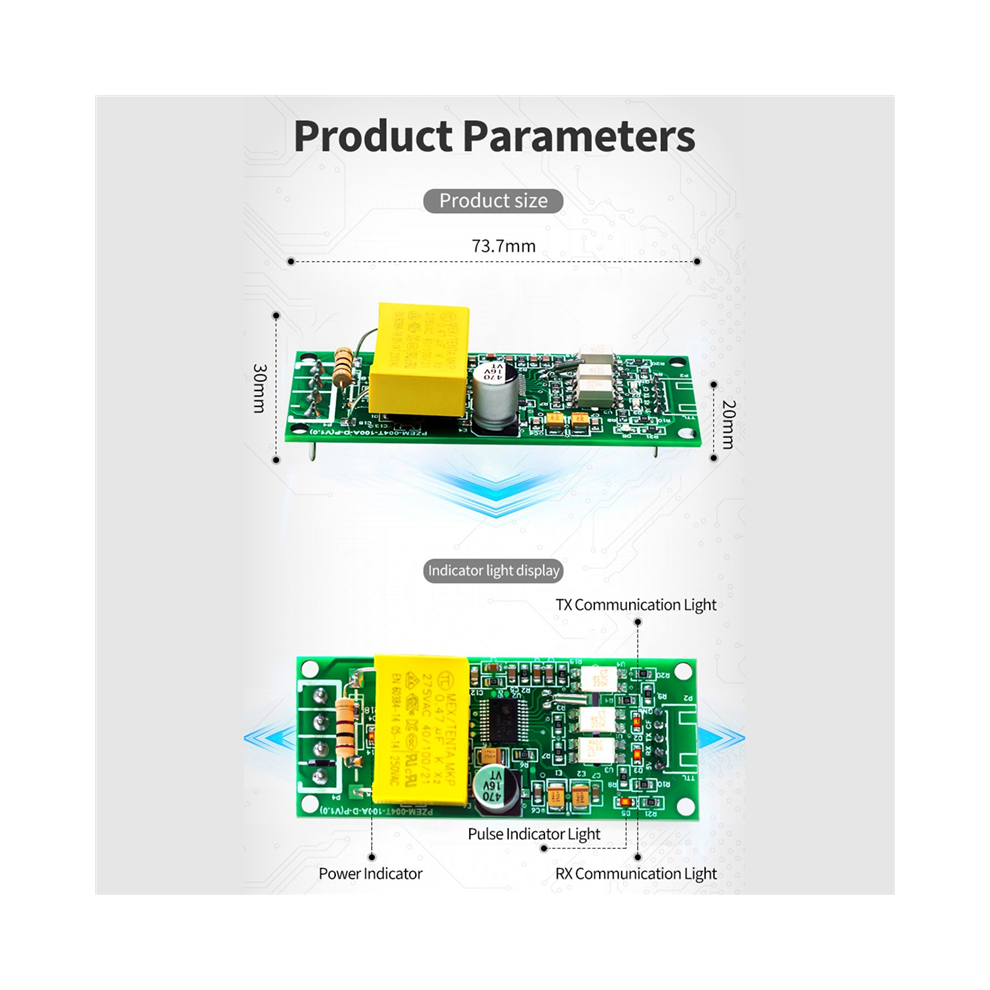 Pzem 004T Versie Wattmeter + Open Ct Volt Testmodule Voor-image