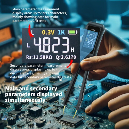 MD1 Pinças Inteligentes LCR - Testador de Ponte Digital 2