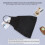 Unisex 2 Pocket Black Kitchen Apron Bib, One Size in Medium 3