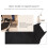 Unisex 2 Pocket Black Kitchen Apron Bib, One Size in Medium 7
