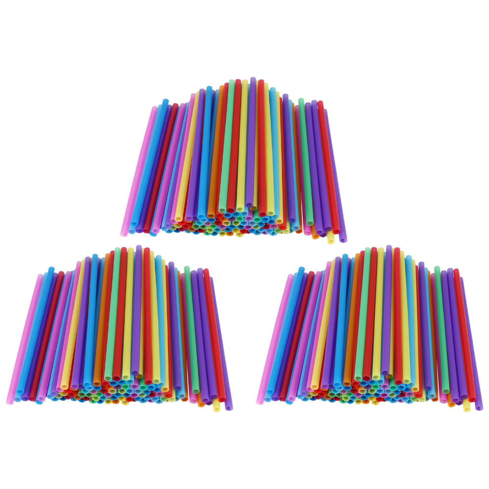 300 Stuks 10,3 Inch Jumbo Rietjes Smoothie Rietjes Diverse Felle Kleuren-image