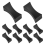 10 τεμάχια Chopsticks Rest Little Chopsticks Stands Fork View Set Μαύρο 1