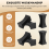 10 τεμάχια Chopsticks Rest Little Chopsticks Stands Fork View Set Μαύρο 7