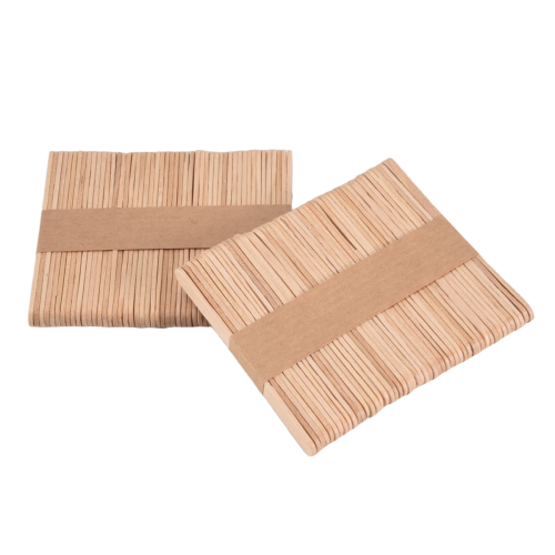 YXHZVON Lot De 100 Bâtons De Glace Colorés, Multi-usages En Bois, Pour Travaux Manuels Colorés, Créatifs Et Décoration (78 X 20 Mm