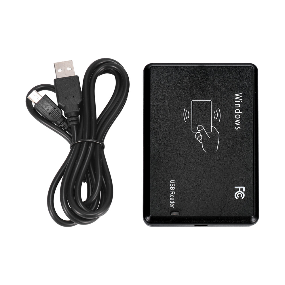 Lecteur de proximité USB, carte d'identité, clé RFID, 125 kHz, contrôle d'accès pour la sécurité de la maison + câble USB