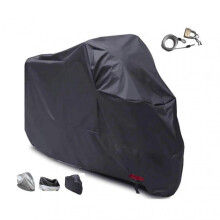 Motorcycle Covers Compatible with motorcycle cover 210D Oxford( Color : Black , Size : XL)