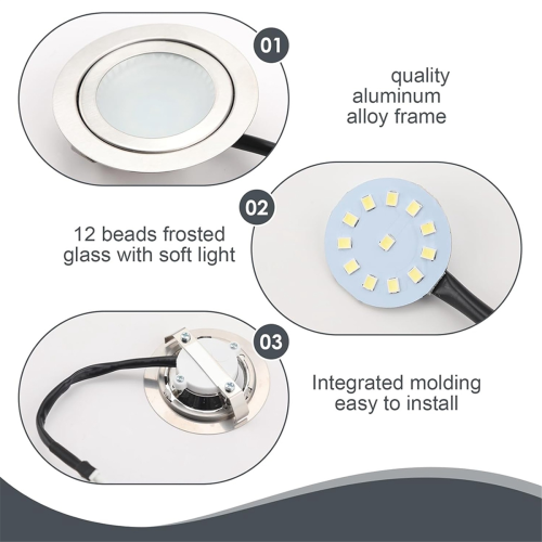 12V DC 1,5W Afzuigkapverlichting met EL-socket, mannelijk 2