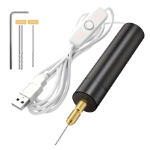 Kit de Furadeira USB Mini Elétrica e Ferramentas Rotativas