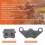 2 τεμάχια τακάκια φρένων μοτοσικλέτας Quad ATV Pit Dirt Bike 7