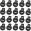 100 PCS Plastic Toggle Single Hole Spring Loaded Elastic Drawstring Rope Cord Locks Clip Ends Round Ball Shape Luggage 1