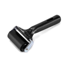 Rubber Roller Glue Roller Pressure Roller for Stamping Printing Wallpaper And Crafts Black 6cm