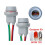 2X T10 Socket W5W Adapter Soft Rubber Light Lamp Holder with Cable 3
