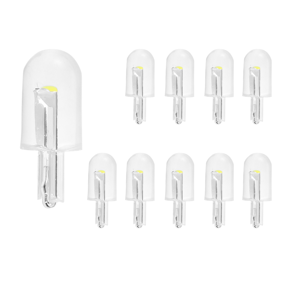 10Pcs Car Led T10 W5w Cob Reading Dome Lamp License Plate Bulbs White 4852532559183