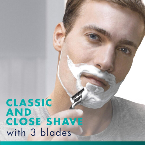Gillette Gillette Mach3 Razor Blades Men, 12 Razor Blade Refill Brand 2
