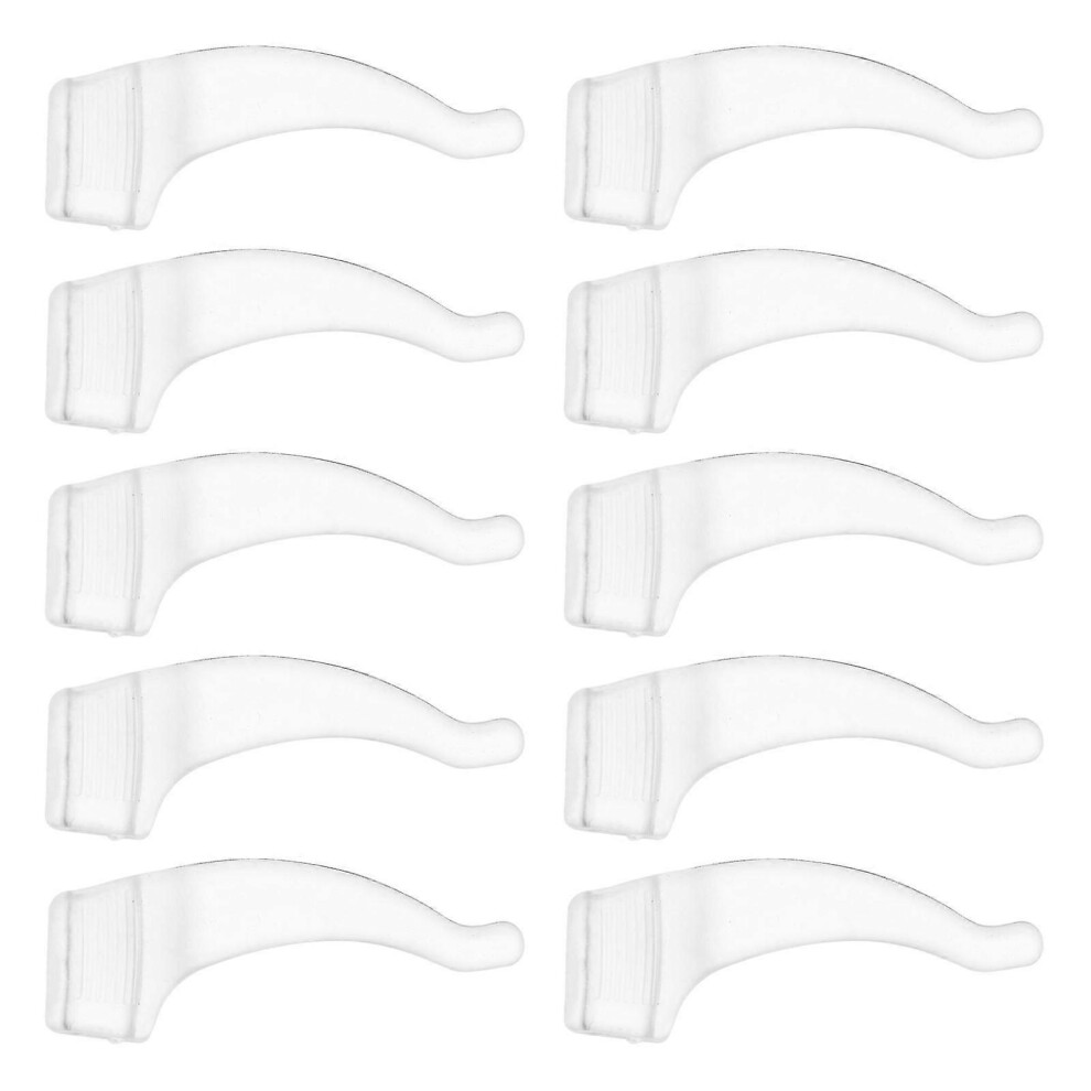 Furtalk (As Show, One Size) 20 Pairs Glasses Black Silicone Eyeglass Ear Hooks Eyeglass Ear Grips Hook Glasses Stoppers Comfort Spectacle Holder