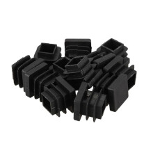(As show, One size) 12 Pcs 15mm x 15mm Plastic Square Caps Tube Pipe Inserts End Blanking