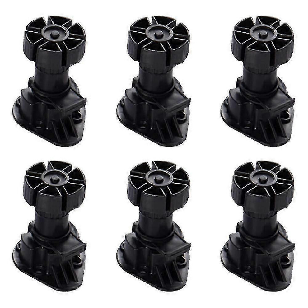 (As Show, One Size) 12Pcs Cabinet Foot Plastic Height Furniture Cupboard Leg Adjustable Feet(100Mm-120Mm 5022564534345