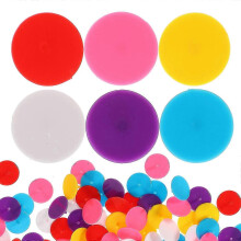 (As show, One size) 100Pcs Golfs Ball Markers Golfs Position Tool Small Plastic Golf Ball Marking Tools Portable Ball Markers