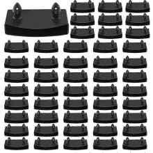 (As show, One size) 50pcs Bed Slat Plastic Middle Replacement Wooden Bed Slat Middle Or End Holders Support 55mm Repair And Replacement Parts