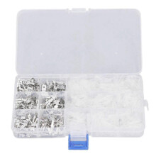 480 Pcs Male Female Spade Wire Connectors 2.8mm 4.8mm 6.3mm Copper Tin Plated Wire Terminals with In