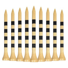 100 Count Bamboo Golf Tees Stable Long Wooden Golf Tees for Golf Activities