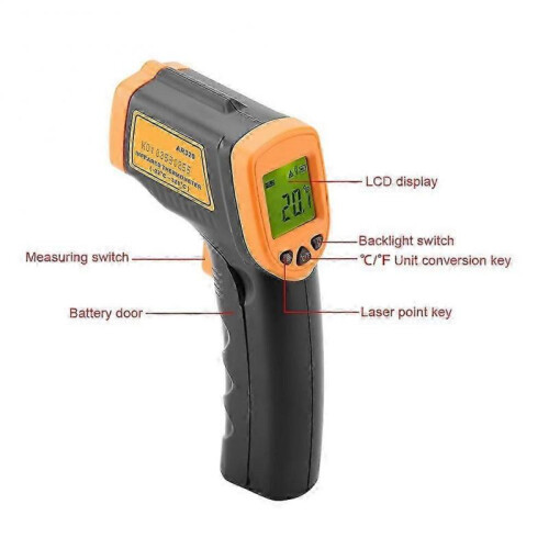 SMART SENSOR AR320 No contact LCD Display Laser Digital Infrared Thermometer 32~380 1