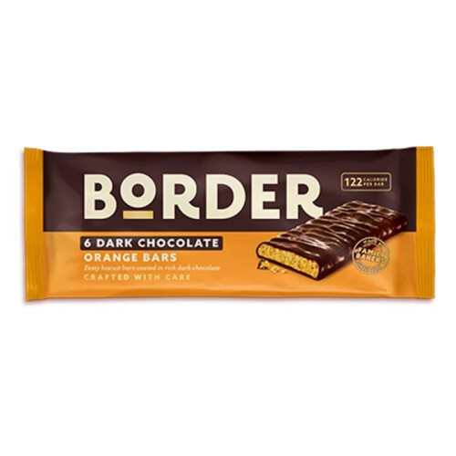 Border Border Biscuits Dark Chocolate Orange Bars 144g