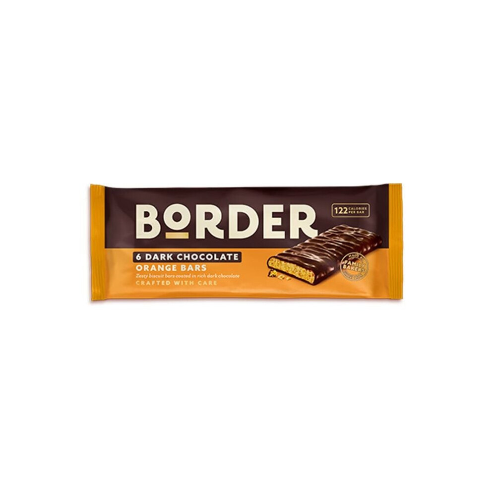 Border Biscuits Dark Chocolate Orange Bars 144G