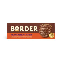 Border Biscuits Milk Chocolate Gingers 150g - Fiery Ginger Biscuit Enrobed in Luxurious Milk Chocolate