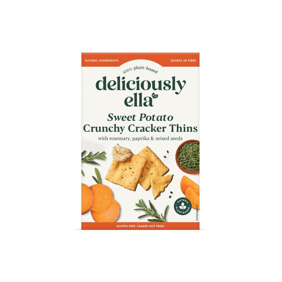 Deliciously Ella Sweet Potato Cracker Thins 100G