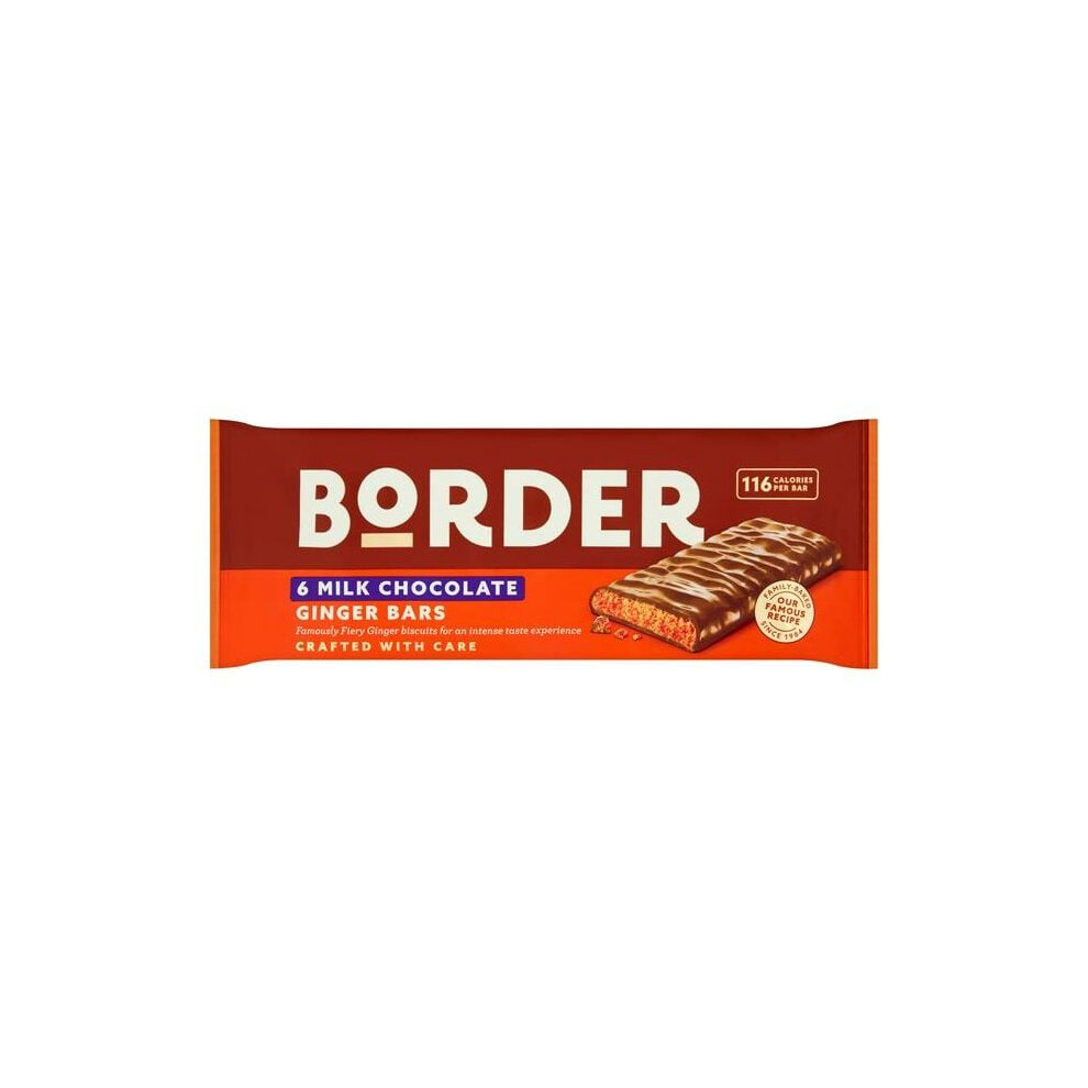 Border Biscuits Milk Chocolate Ginger Bars 144G
