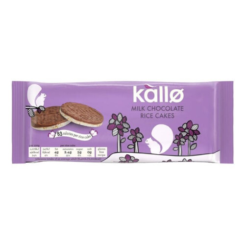 Kallo Milk Chocolate Rice Cakes 100g