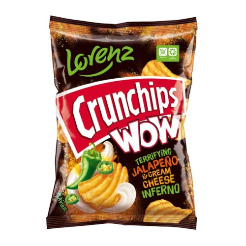 Lorenz Crunchips WOW Jalapeno & Cream Cheese 110g
