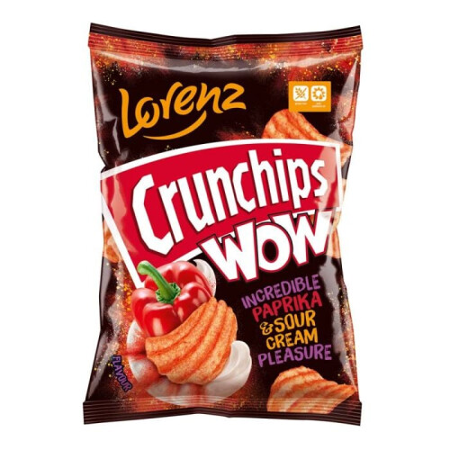 Lorenz Crunchips WOW Paprika & Sour Cream 110g