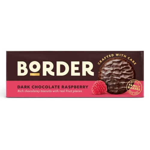 Border Border Biscuits Dark Chocolate Raspberry Biscuit  150g