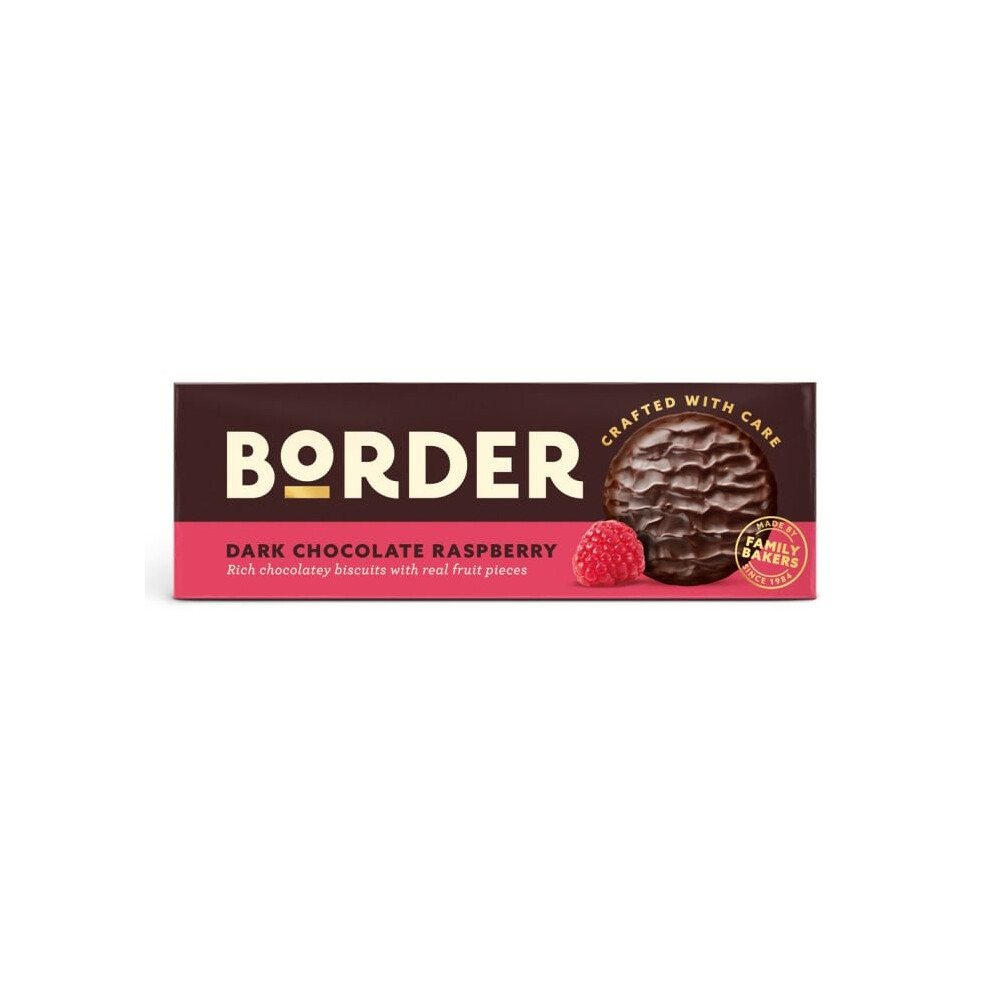 Border Biscuits Chocolate Raspberry Biscuit 150G Dark