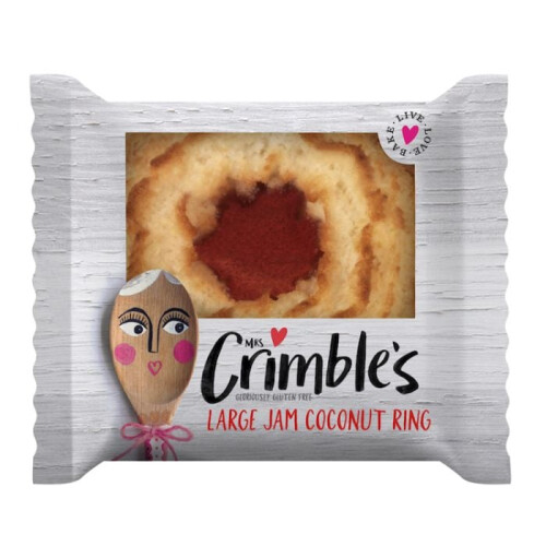 Mrs Crimble's Large Jam Coconut Ring  40g