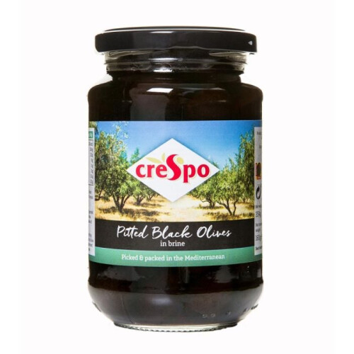 Crespo Pitted Black Olives 354g