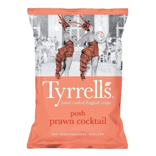 Tyrrells Posh Prawn Cocktail Crisps 40g