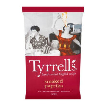 Tyrrells Smoked Paprika Hand Cooked English Crisps 150g - Rich Smoky Flavor