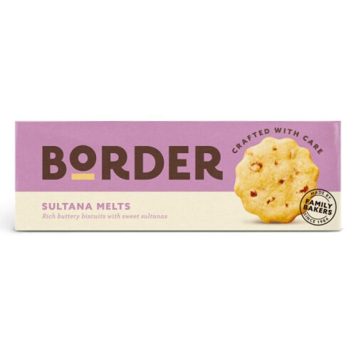 Border Border Biscuits Buttery Sultana Melts 135g