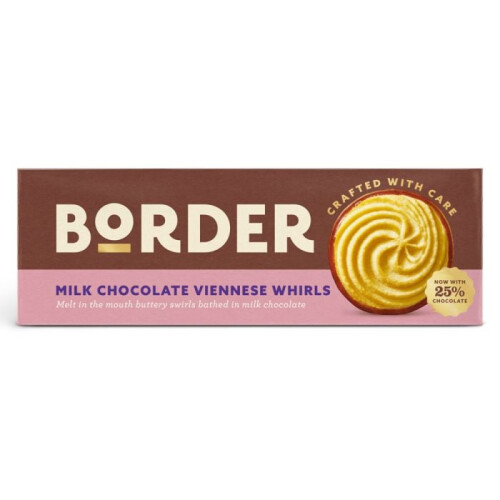 Border Border Biscuits Milk Chocolate Viennese Whirls 150g