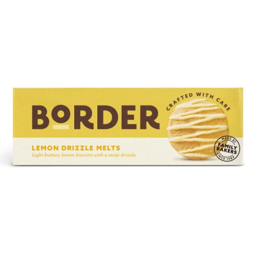Border Border Biscuits Lemon Drizzle Melts 150g