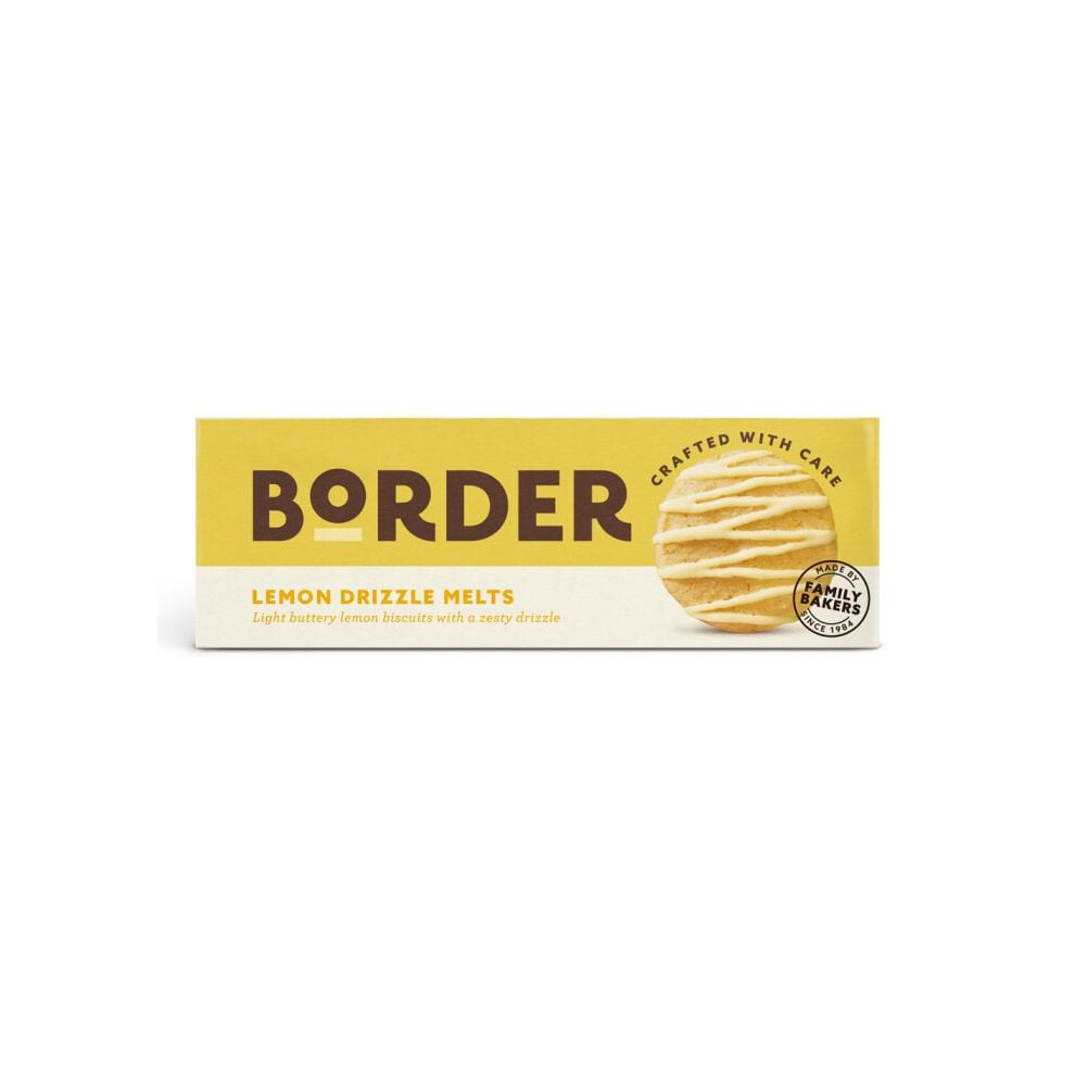 Border Biscuits Lemon Drizzle Melts 150G Light