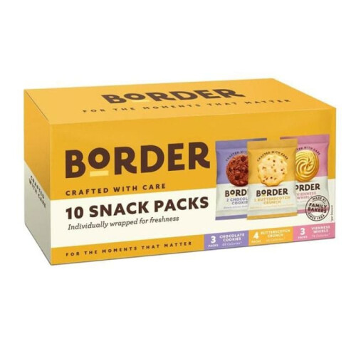 Border Border Biscuits 10 Snack Packs 260g